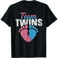 thumbnail image 1 of Playful Comfort Tee - Team Twins Quote for a Gender Reveal Twin Mom and Twin Dad T-Shirt, 1 of 4