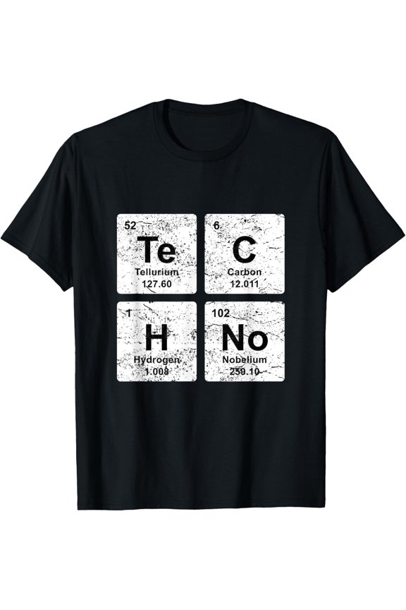 Playful Comfort Tee - Techno Music Periodic Table DJ EDM Party Music Festival T-Shirt