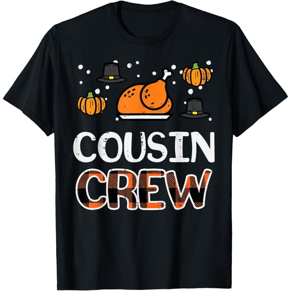 Playful Comfort Tee - Thanksgiving Cousin Crew Fall Matching Kids Youth Women Men T-Shirt
