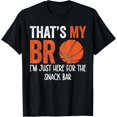 thumbnail image 1 of Playful Comfort Tee - That's My Bro I'm Just Here for Snack brother's Basketball T-Shirt, 1 of 4