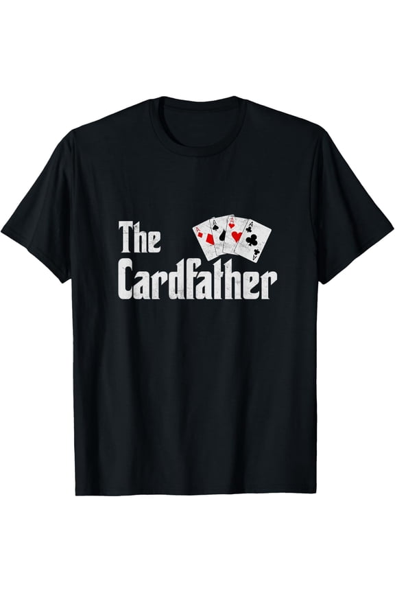 Playful Comfort Tee - The Card Father Poker Game Cards Playing Dad Father's Dad T-Shirt