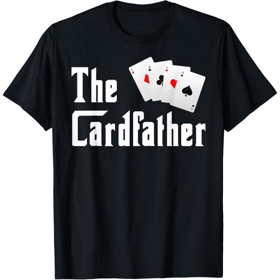 Playful Comfort Tee - The Cardfather Father's Day Funny Dad Poker Player Father T-Shirt