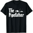 thumbnail image 1 of Playful Comfort Tee - The Pipefather - Pipefitter Pipe Fitter Plumber Plumbing T-Shirt, 1 of 4