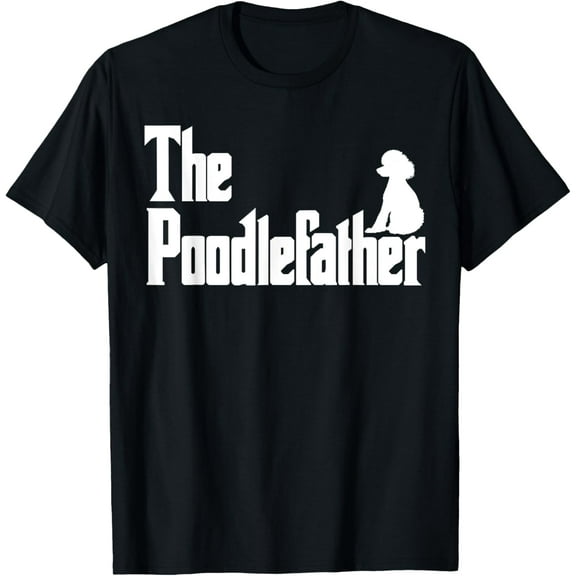 Playful Comfort Tee - The PoodleFather Funny Poodle Dad Shirt Men Gifts T-Shirt