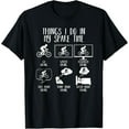 thumbnail image 1 of Playful Comfort Tee - Things I Do In My Spare Time Mountain Bike Funny Biking T-Shirt, 1 of 4