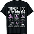 thumbnail image 1 of Playful Comfort Tee - Things I Do In My Spare Time Mountain Bike MTB Bicycle Women T-Shirt, 1 of 4