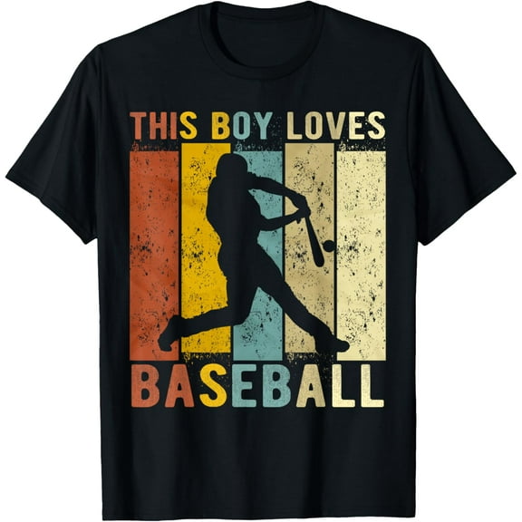 Playful Comfort Tee - This Boy Loves Baseball Boys Baseball T-Shirt
