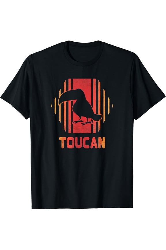 Playful Comfort Tee - Toucan Retro Vintage 80s Style Gift T-Shirt