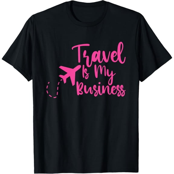 Playful Comfort Tee - Travel Agent Travel Is My Business T-Shirt