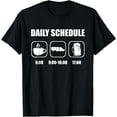 thumbnail image 1 of Playful Comfort Tee - Truck Driver - Daily Schedule Funny Big Trucking Trucker T-Shirt, 1 of 4