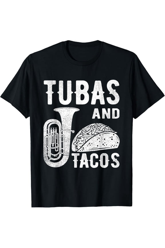 Playful Comfort Tee - Tuba Player Marching Band Brass Instrument Taco Shells T-Shirt