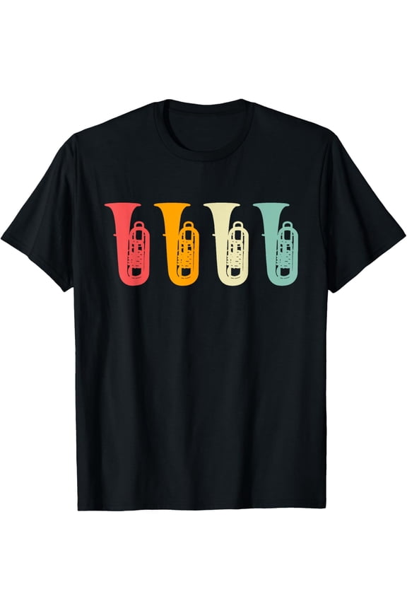 Playful Comfort Tee - Tubaist Retro Tuba Silhouette for Tuba Player T-Shirt