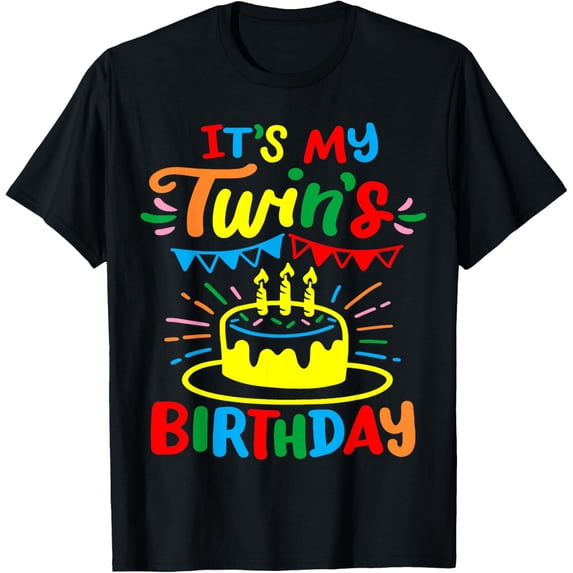 Playful Comfort Tee - Twins Twin Birthday T-Shirt