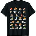 thumbnail image 1 of Playful Comfort Tee - Types Of Food Identification Kids ABC′s Foodie Alphabet T-Shirt, 1 of 4