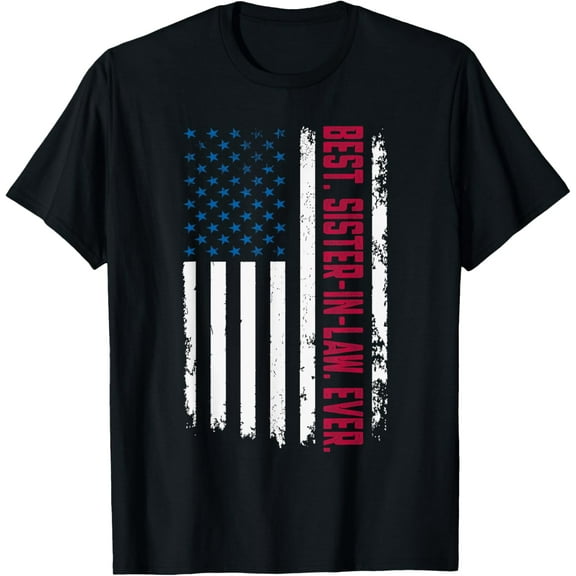 Playful Comfort Tee - US American Flag Best Sister-In-Law Ever For Sister-In-Law T-Shirt