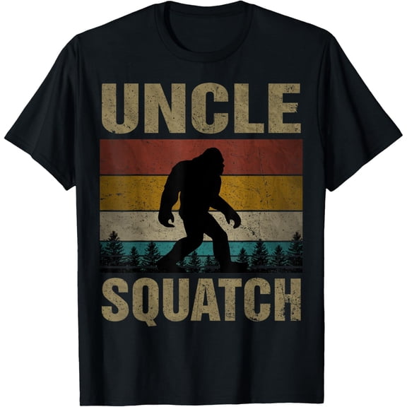Playful Comfort Tee - Uncle Squatch Bigfoot Uncle Sasquatch Yeti Family Matching T-Shirt