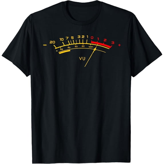 Playful Comfort Tee - VU Meter Sound Level Studio T-Shirt
