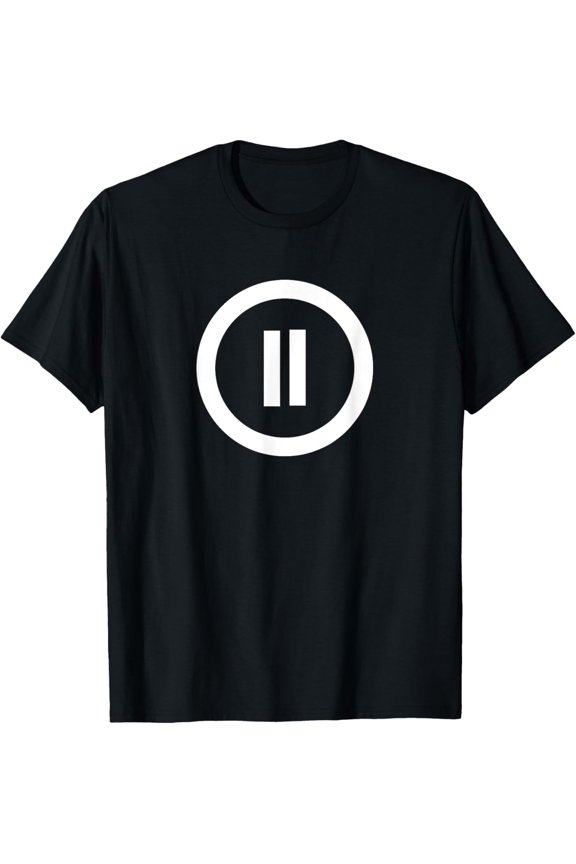 Playful Comfort Tee - Video Creator Editor Influencer Vlogger | Pause Button T-Shirt