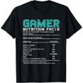 thumbnail image 1 of Playful Comfort Tee - Video Gaming Funny Gamer Nutrition Facts Gift Gamer T-Shirt, 1 of 4