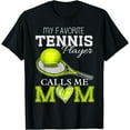thumbnail image 1 of Playful Comfort Tee - Vintage My Favorite Tennis Player Calls Me Mom Mother's Day T-Shirt, 1 of 4