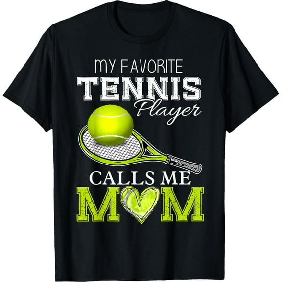 Playful Comfort Tee - Vintage My Favorite Tennis Player Calls Me Mom Mother's Day T-Shirt