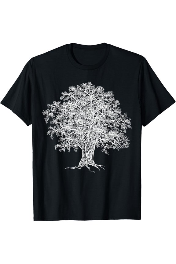 Playful Comfort Tee - Vintage Oak Tree Design Tree Huggers Arborists nature Lovers T-Shirt
