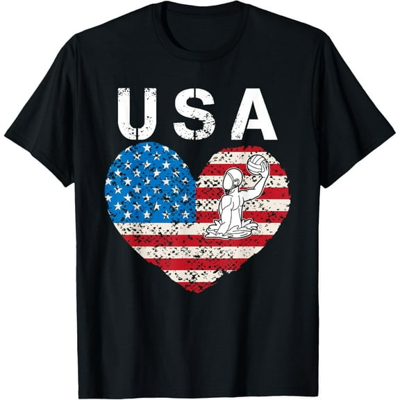 Playful Comfort Tee - Water polo USA team American flag US Water polo men women T-Shirt