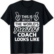 Playful Comfort Tee - Worlds Greatest Coach Best Coach Ever T-Shirt T-Shirt