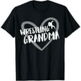 thumbnail image 1 of Playful Comfort Tee - Wrestling Grandma Heart Funny Wrestler T-Shirt, 1 of 4