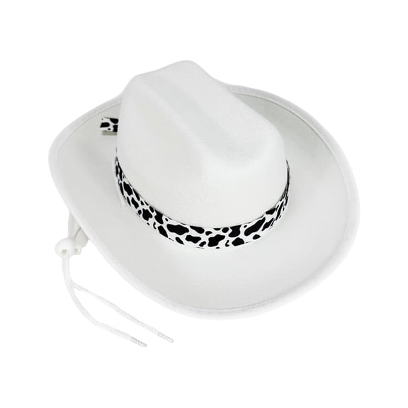 Playful Cow Pattern Children's Western Hat Adjustable Cozy Construction Party Essentials 7 Color Options