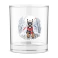 thumbnail image 1 of Playful Doberman Pinscher Welcomes Winter Snowy Day with Cardinal Bird 11oz Whiskey Glass Mug Doberman Dog Lover Gifts Whiskey Cocktail Glasses Cup - 2017, 1 of 5
