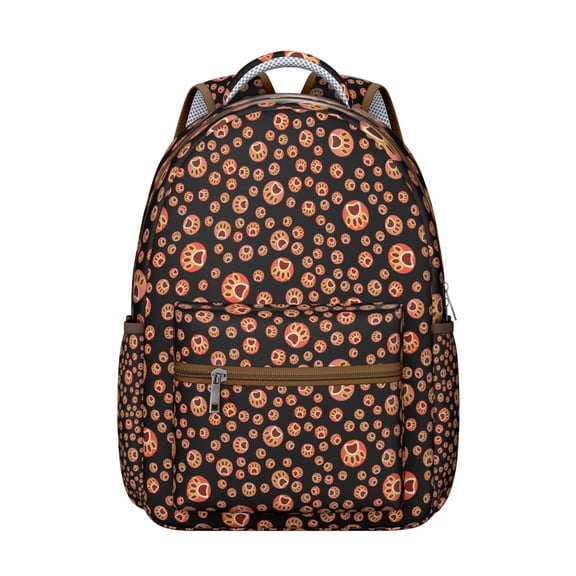 "Playful Dog Graphic Backpack - Functional School Backpack for High School & University, Water-Resistant & Tearproof, Cute Gift for Animal Lovers"