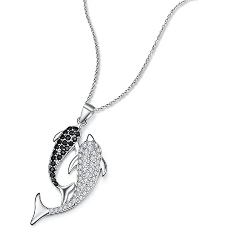 Playful Dolphins Sterling Silver Pendant Playful Dolphins Sterling Silver Pendant