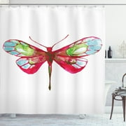 Playful Dragonfly Watercolor Shower Curtain: Bring Whimsy to Your Bathroom