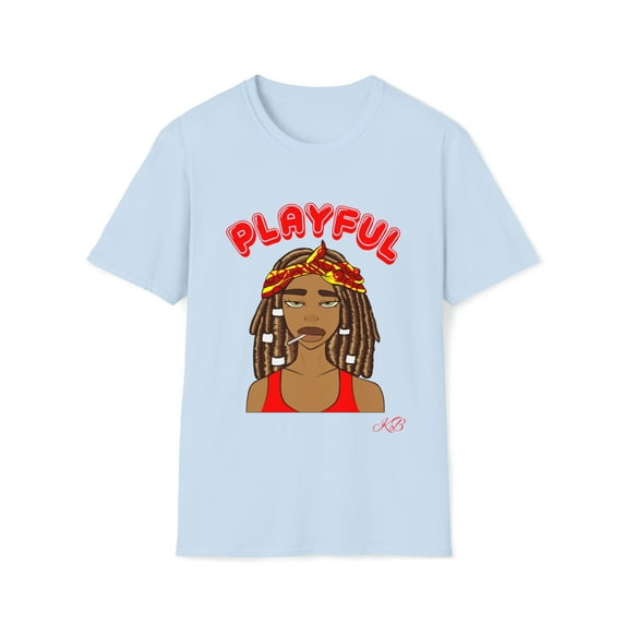 Playful Dread Head Girl (Unisex) Softstyle T-Shirt