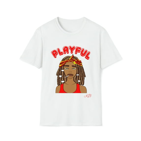 Playful Dread Head Girl (Unisex) Softstyle T-Shirt