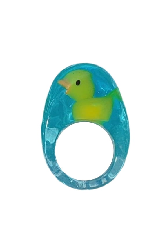 Playful Duck Themed Rings Accessory for Casual Gatherings and Birthday Parties