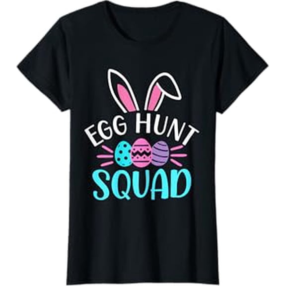 Playful Easter Egg Hunt Squad T-Shirt for Fun Hunting Season Celebrations