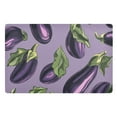 thumbnail image 1 of Playful Eggplant Design Floor Door Mat Outdoor Indoor for Home Entrance Welcome Mats 32"x20", 1 of 8