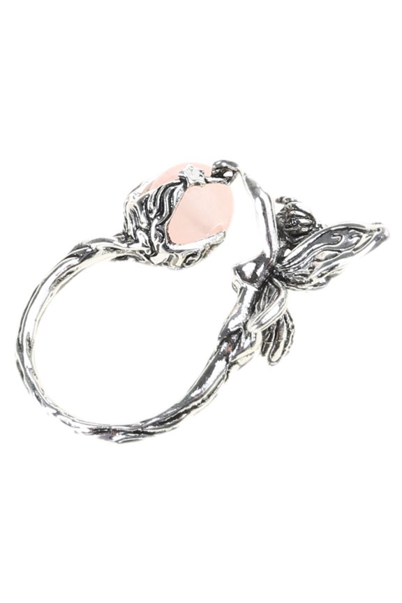 Playful Fairys Themed Angel Ring Adjustable Size Open Rings Women Accessories