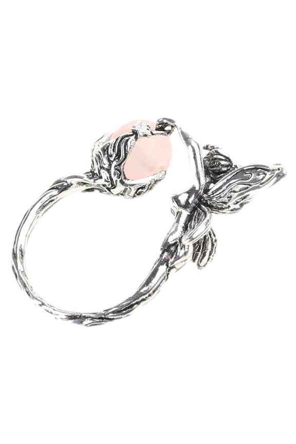 Playful Fairys Themed Angelic Rings Adjustable Size Open Rings Ornament Women Accessories for Parties and Casual Wear