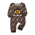 thumbnail image 1 of Playful Family Matching Halloween PJs Set, Cute Spooky Long Sleeve Sleepwear Loungewear Outfits for Family Movie Evening, 1 of 3