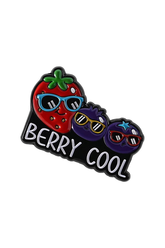 Playful Fruit Shaped Oil Brooches Cartoon Kitten Design Vibrant Colors Alloy Jewelry Novelty Gift Ideas