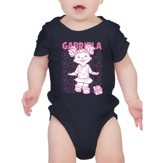 Playful Gabriela Sid the Science Kid Fun Character Graphic Baby's Bodysuit
