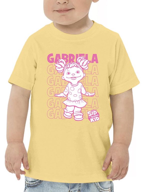 Playful Gabriela Sid the Science Kid Fun Character Graphic Toodler's T-shirt