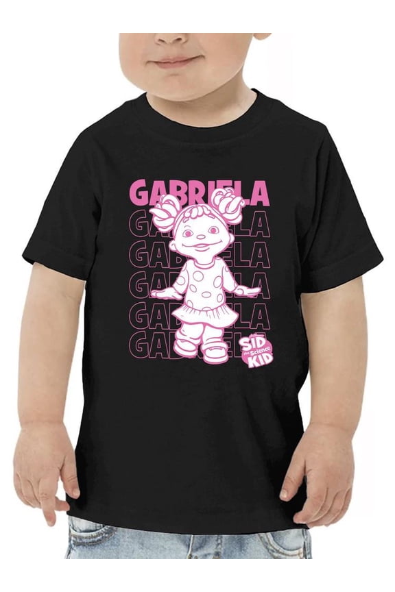 Playful Gabriela Sid the Science Kid Fun Character Graphic Toodler's T-shirt