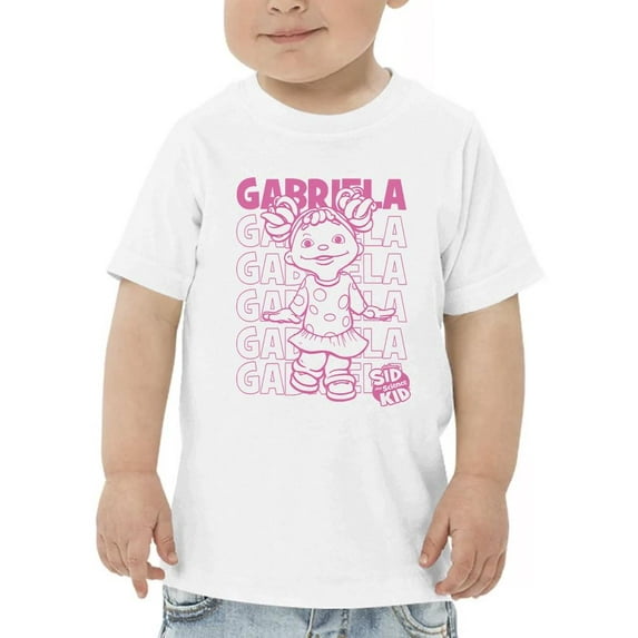 Playful Gabriela Sid the Science Kid Fun Character Graphic Toodler's T-shirt