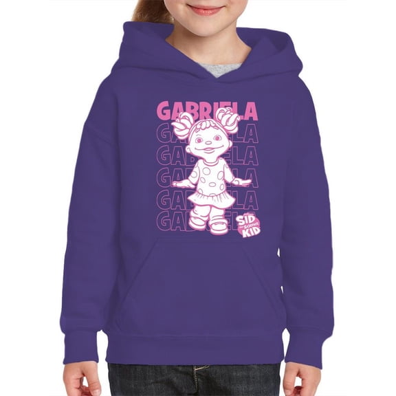 Playful Gabriela Sid the Science Kid Fun Character Graphic Youth's Hoodie