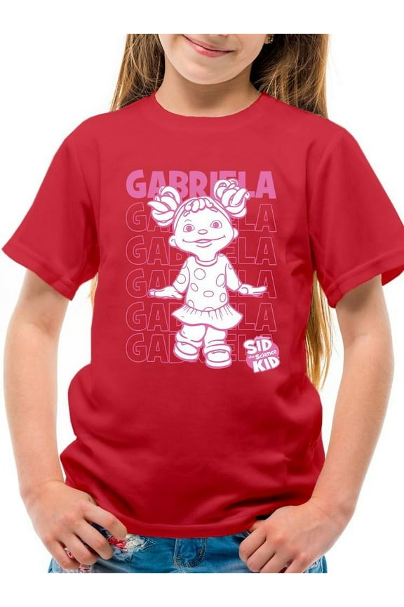 Playful Gabriela Sid the Science Kid Fun Character Graphic Youth's T-shirt