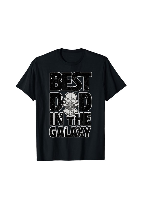 Playful Galaxy-Themed T-Shirt for Best Dad with Fun Design and Illustration